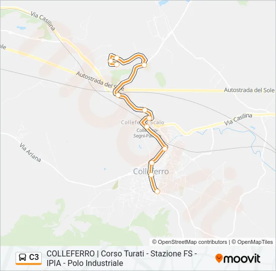 C3 Bus Line Map
