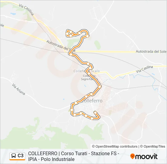 C3 Bus Line Map