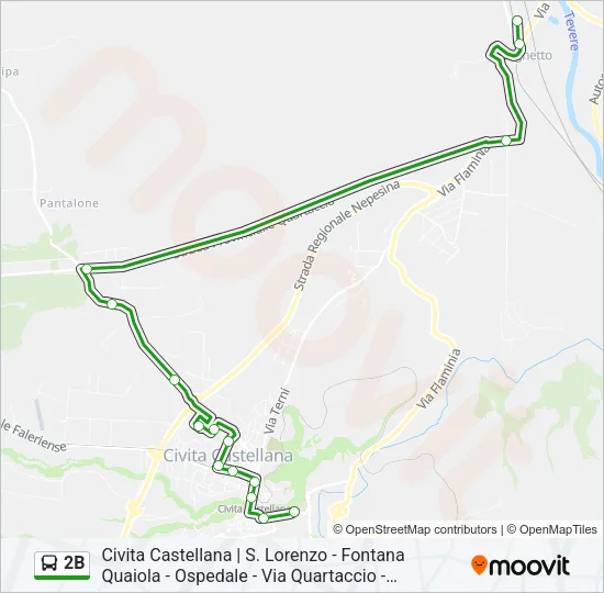 2B Bus Line Map
