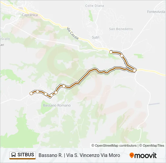 SITBUS Bus Line Map