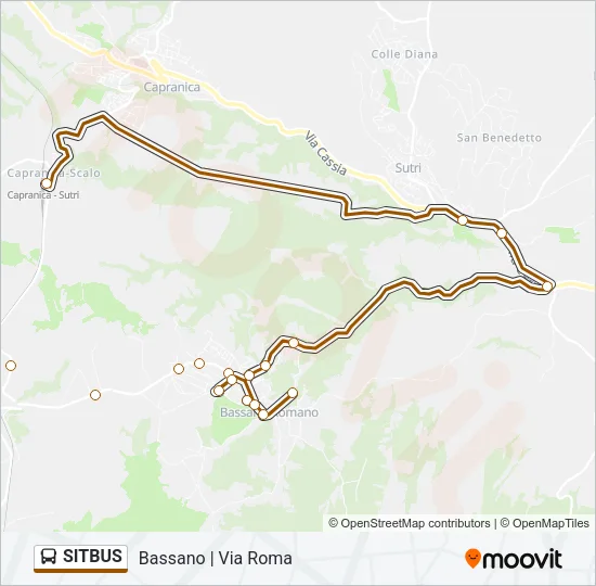 SITBUS Bus Line Map