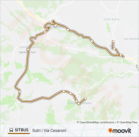 SITBUS Bus Line Map