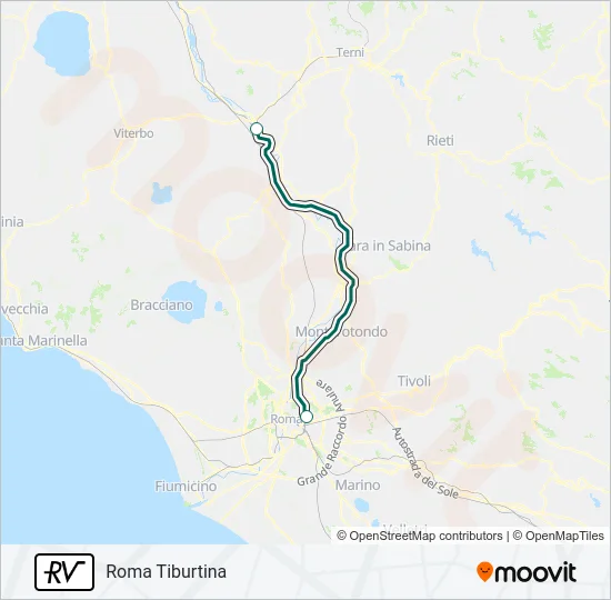 RV Train Line Map