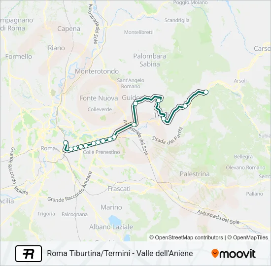 R Train Line Map