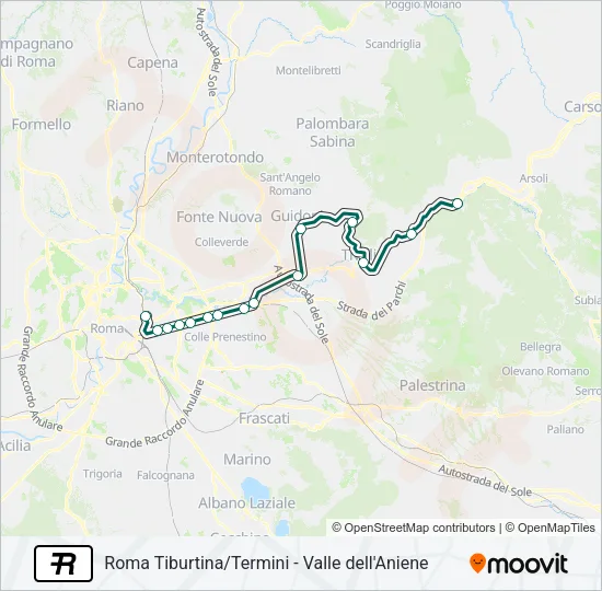 R Train Line Map