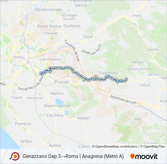 COTRAL bus Line Map