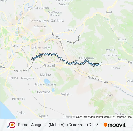 COTRAL Bus Line Map