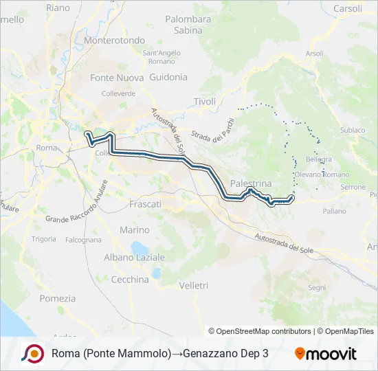 COTRAL Bus Line Map