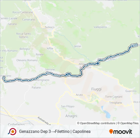 COTRAL Bus Line Map