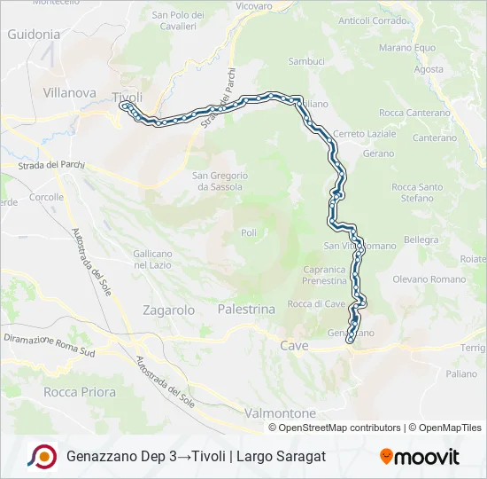 COTRAL Bus Line Map