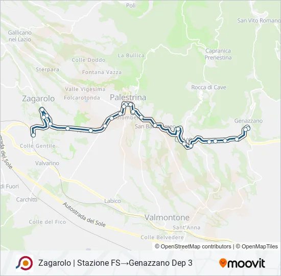COTRAL Bus Line Map