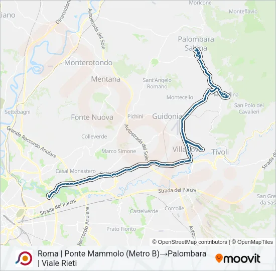 COTRAL Bus Line Map
