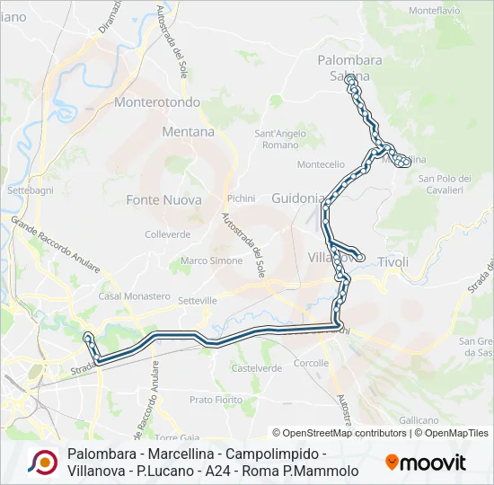 COTRAL Bus Line Map