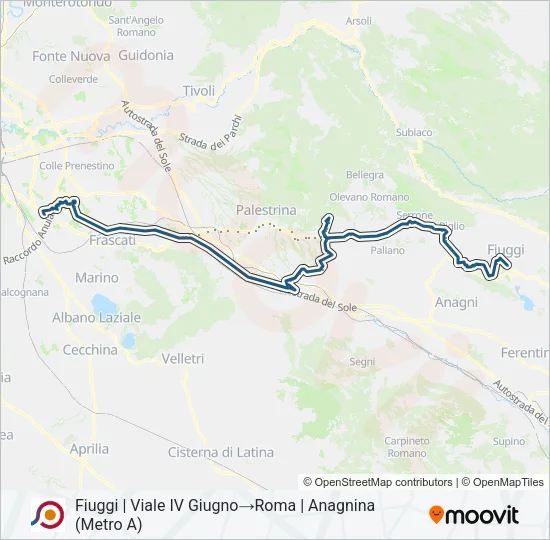 COTRAL Bus Line Map