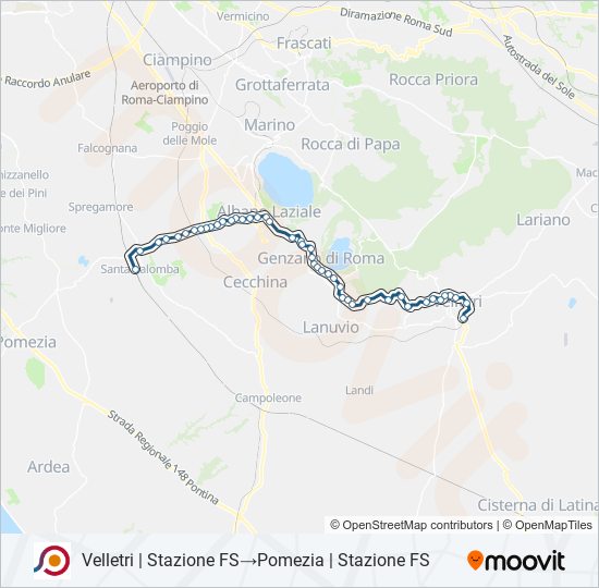 COTRAL bus Line Map