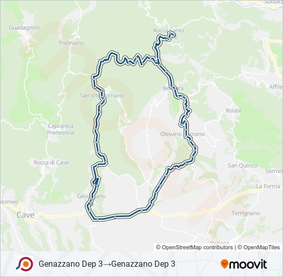 COTRAL bus Line Map