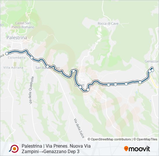 COTRAL bus Line Map