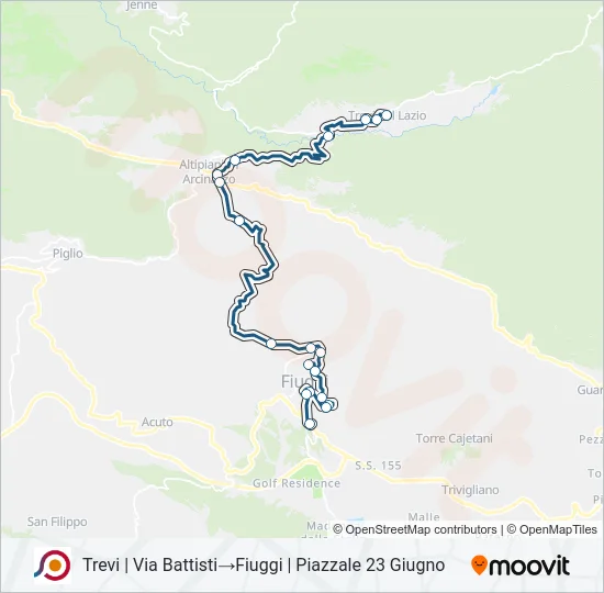 COTRAL Bus Line Map