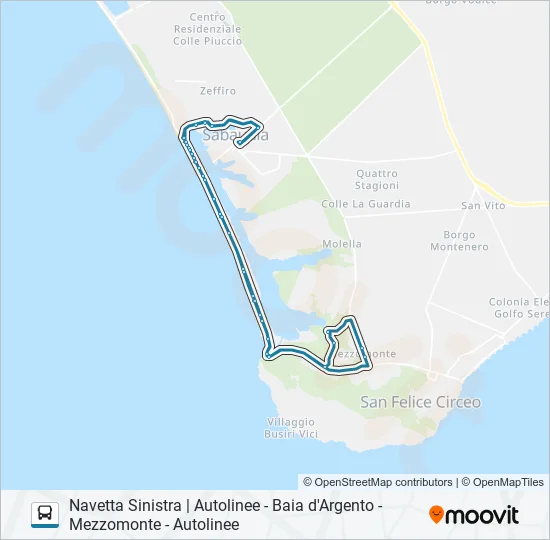 SINISTRA Bus Line Map