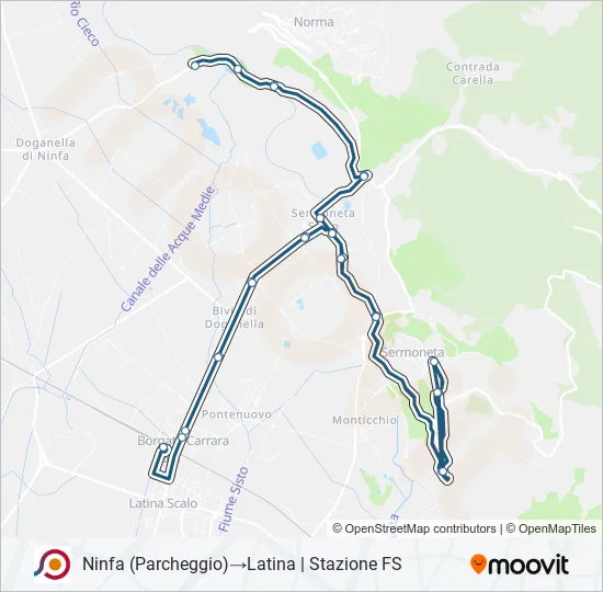 COTRAL Bus Line Map