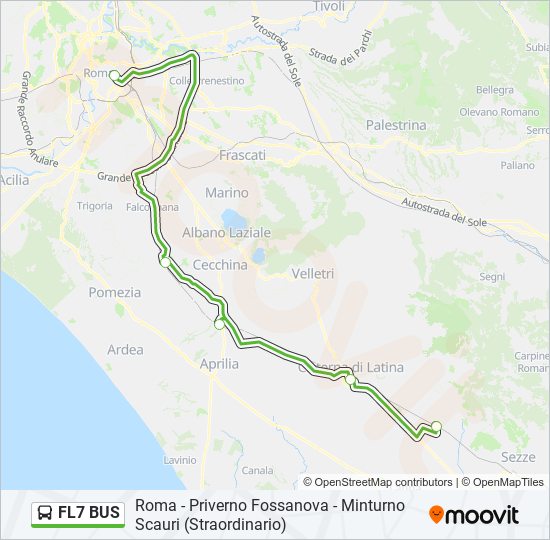 FL7 BUS Bus Line Map