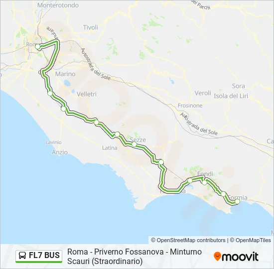 FL7 BUS Bus Line Map