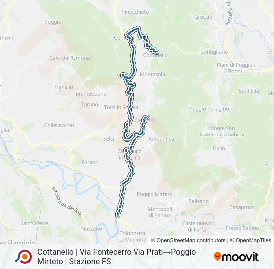 COTRAL Bus Line Map