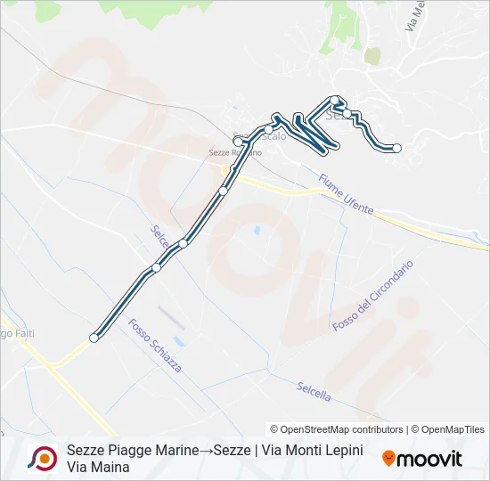 COTRAL Bus Line Map