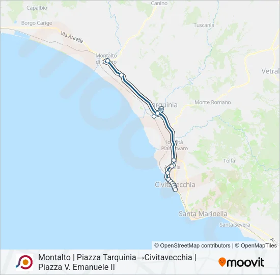 COTRAL Bus Line Map