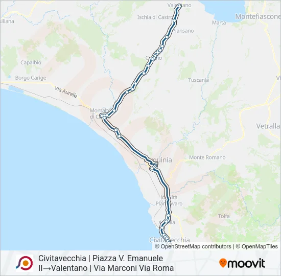 COTRAL Bus Line Map