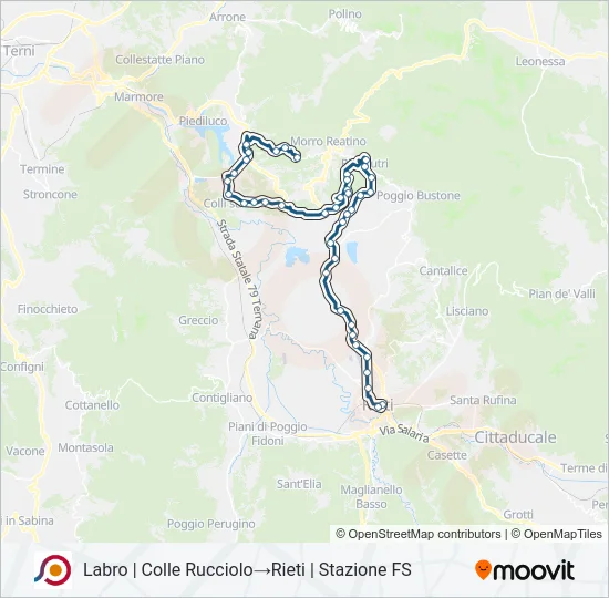 COTRAL Bus Line Map