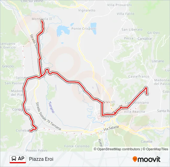 AP Bus Line Map