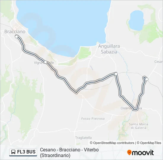 FL3 BUS Bus Line Map