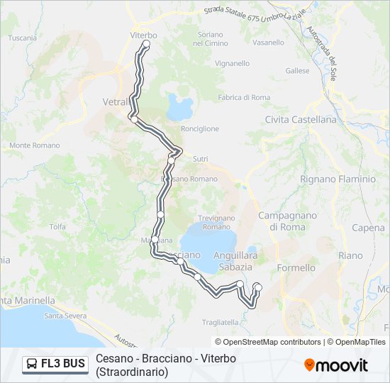 FL3 BUS bus Line Map