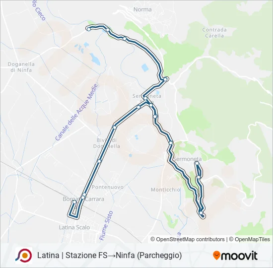 COTRAL Bus Line Map