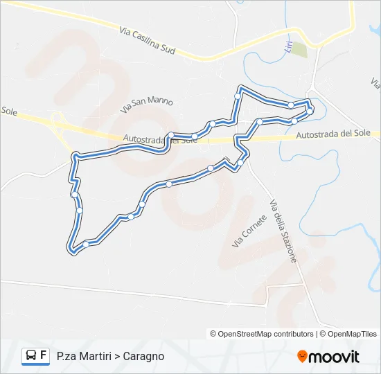 F Bus Line Map