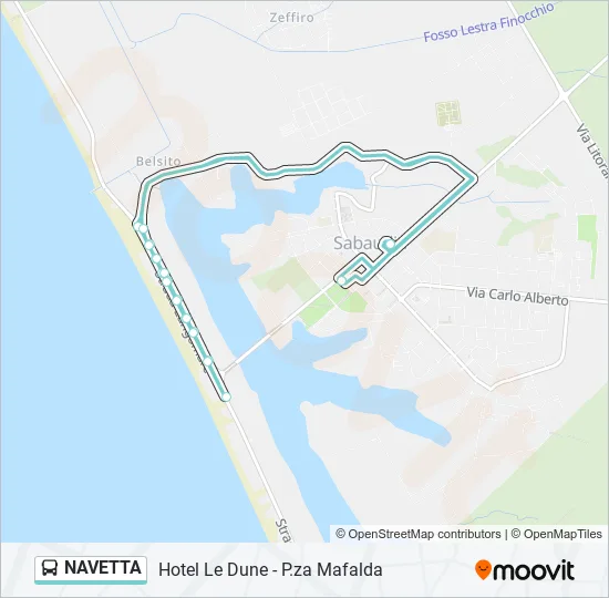NAVETTA Bus Line Map