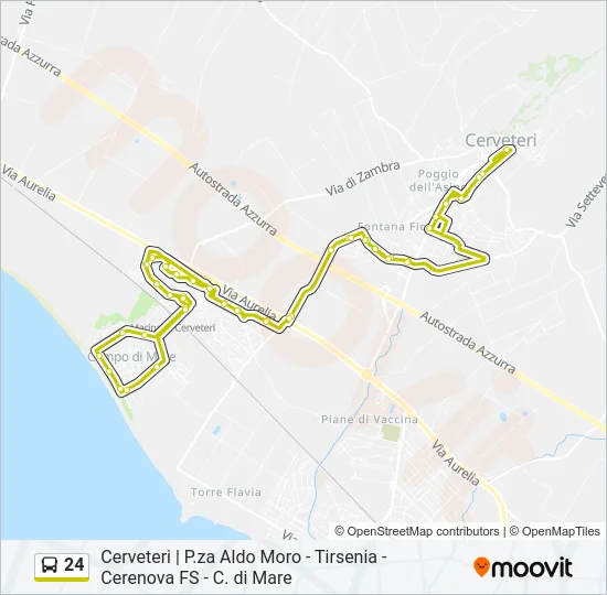 24 Bus Line Map