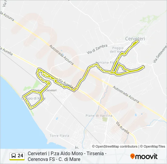 24 Bus Line Map