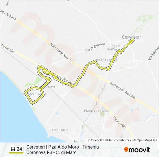 24 Bus Line Map