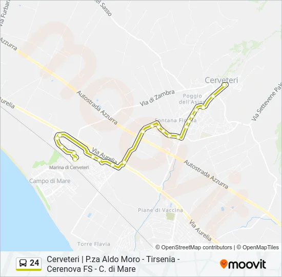 24 Bus Line Map