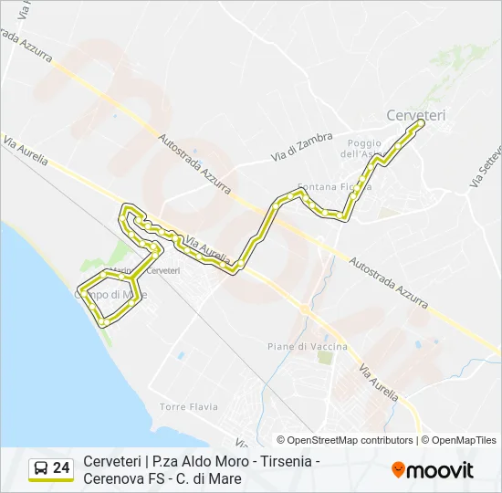 24 Bus Line Map
