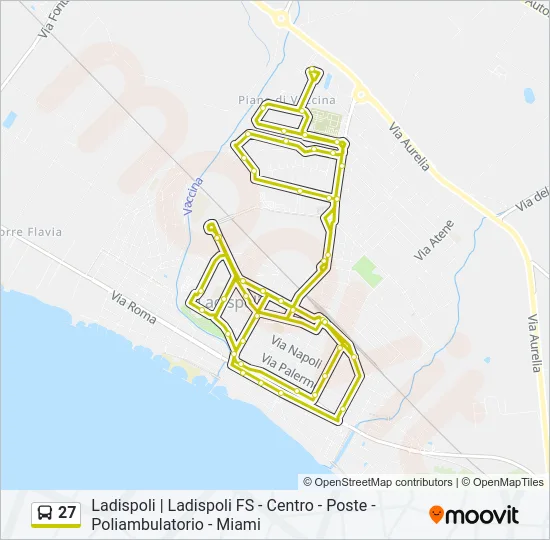 27 Bus Line Map