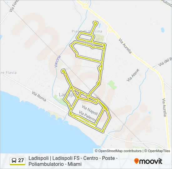 27 Bus Line Map