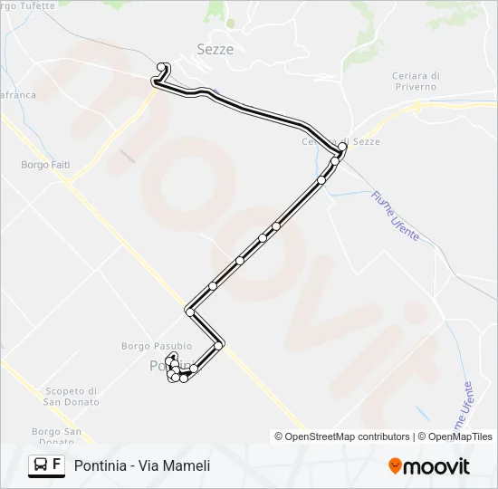 F Bus Line Map