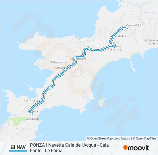 NAV Bus Line Map