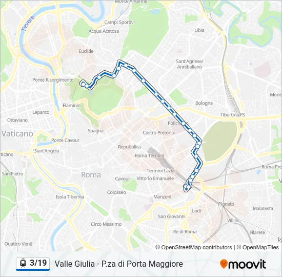 3/19 Light Rail Line Map
