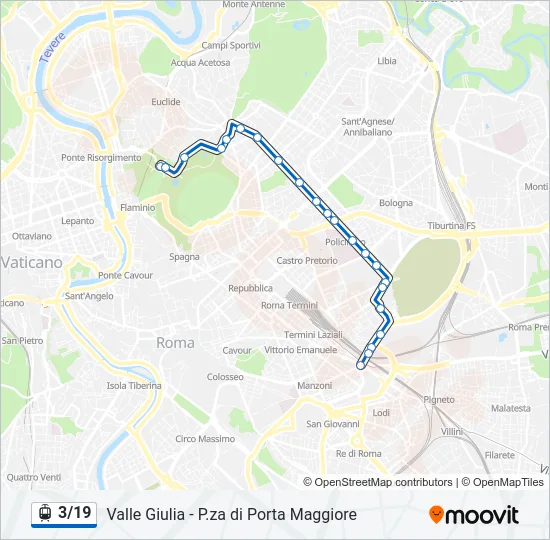 3/19 Light Rail Line Map