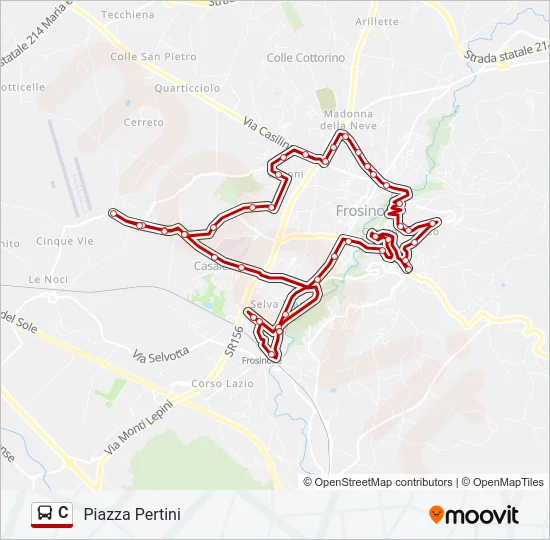 C Bus Line Map