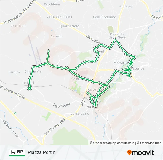 BP Bus Line Map